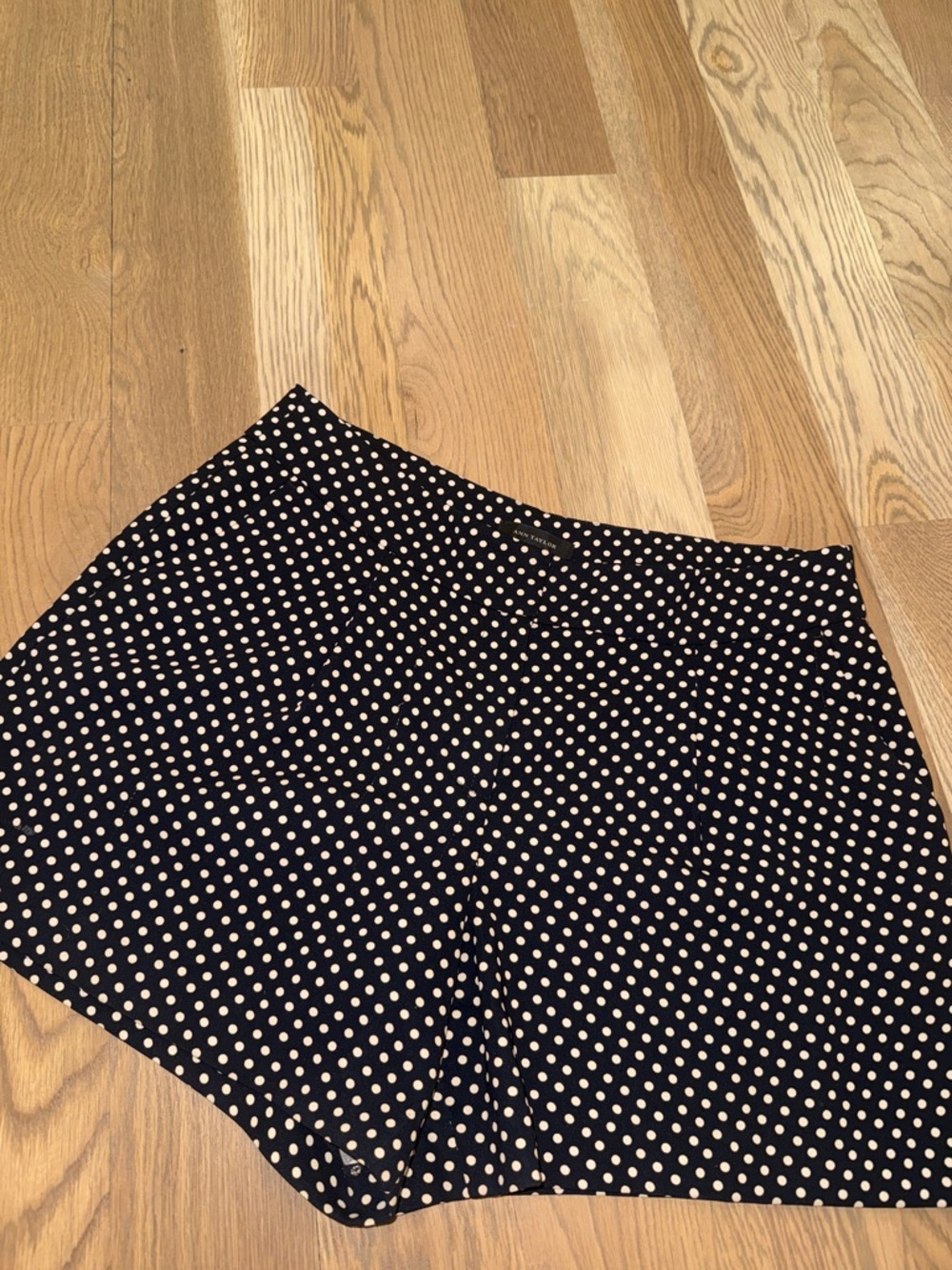 Ann Taylor Pleated Polka Dot Shorts